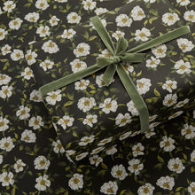 Load image into Gallery viewer, Cottage Roses - Black - Gift Wrap