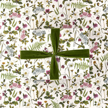 Load image into Gallery viewer, Cottage Roses - Black - Gift Wrap