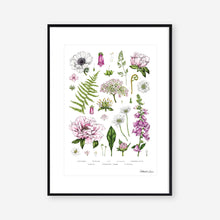 Load image into Gallery viewer, Botanical 'Summer Garden' White - Art Print