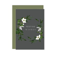 Load image into Gallery viewer, Festive Foliage - Festive Wishes - Christmas Card