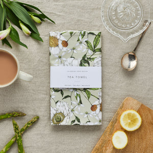 Tea Towel - Spring Blossom - Green