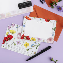 Load image into Gallery viewer, Champ de Fleur - Pack of 6 Notecards