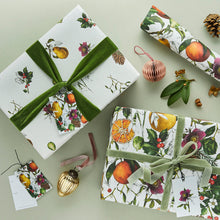 Load image into Gallery viewer, No. 2 - 'The Botanist Archive : Festive Edition' - Ivory Christmas Gift Wrap