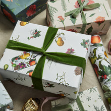 Load image into Gallery viewer, No. 2 - 'The Botanist Archive : Festive Edition' - Ivory Christmas Gift Wrap