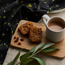 Load image into Gallery viewer, Christmas Tea Towel - Mistletoe - Black