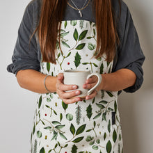 Load image into Gallery viewer, Christmas Apron - Greenery White