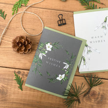 Load image into Gallery viewer, Festive Foliage - Festive Wishes - Christmas Card