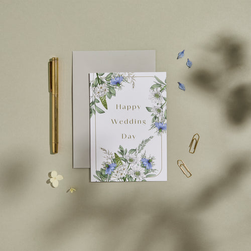 Ethereal Coast - Happy Wedding Day - Card