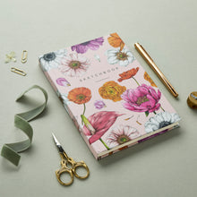 Load image into Gallery viewer, Hardback A5 Sketchbook - Floral Brights