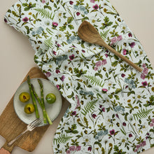 Load image into Gallery viewer, Tea Towel - Cottage Garden - Ivory