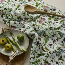 Load image into Gallery viewer, Tea Towel - Cottage Garden - Ivory