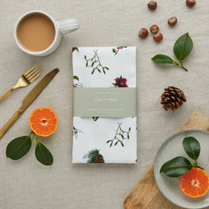 Christmas Tea Towel - Botanist Archive : Festive Edition No.2