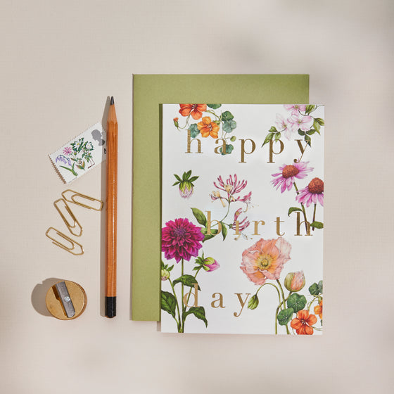 Bountiful Blooms - Happy Birthday - Card