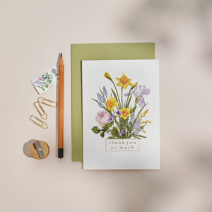 Bountiful Blooms - Thank you so much - Card