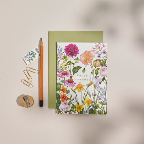 Bountiful Blooms - Happy Birthday - Card