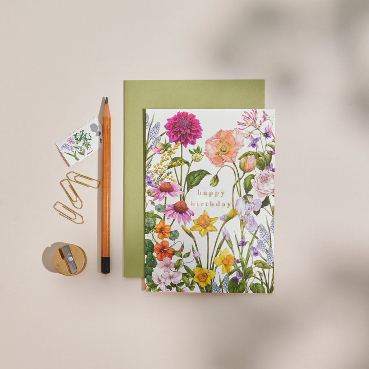 Bountiful Blooms - Happy Birthday - Card