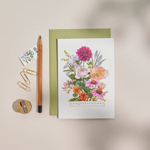 Bountiful Blooms - Congratulations - Card