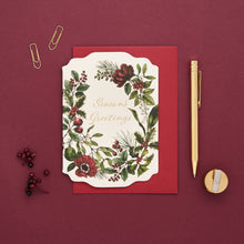 Load image into Gallery viewer, Season's Greetings - Midnight Garden - Christmas Card