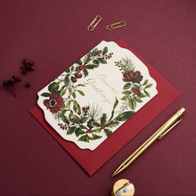 Load image into Gallery viewer, Season's Greetings - Midnight Garden - Christmas Card