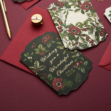 Load image into Gallery viewer, Wishes you a Wonderful Christmas - Midnight Garden - Christmas Card