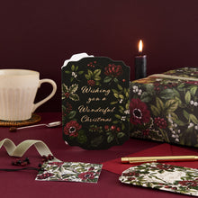 Load image into Gallery viewer, Wishes you a Wonderful Christmas - Midnight Garden - Christmas Card