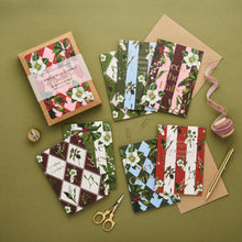 Load image into Gallery viewer, Box of 8 Botanical Luxury Christmas Cards - &#39;Carnivalesque&#39; Collection