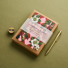 Load image into Gallery viewer, Box of 8 Botanical Luxury Christmas Cards - &#39;Carnivalesque&#39; Collection