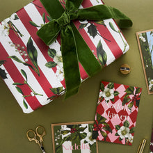 Load image into Gallery viewer, Carnivalesque - Red Stripe - Christmas Gift Wrap