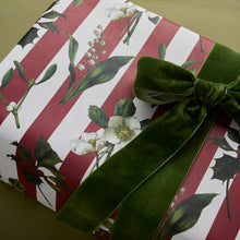 Load image into Gallery viewer, Carnivalesque - Red Stripe - Christmas Gift Wrap