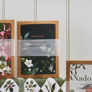 Bocs o Cardiau Cyfarch 'Nadolig Llawen' - Cymraeg/Welsh - Greenery Collection