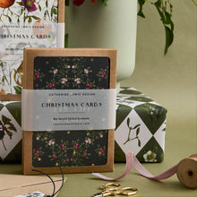 Load image into Gallery viewer, Box of 8 Botanical Luxury Christmas Cards - &#39;Merry Nouveau&#39; Collection