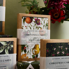 Load image into Gallery viewer, Box of 8 Botanical Luxury Christmas Cards - &#39;Winter Decadence&#39; Collection