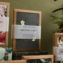Load image into Gallery viewer, Box of 8 Botanical Luxury Christmas Cards - &#39;Festive Foliage&#39; Collection