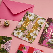 Load image into Gallery viewer, Floral Riot - Just Married - Card