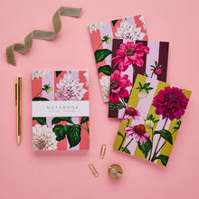 Load image into Gallery viewer, 'Floral Riot' Collection - A6 Set of 3 Notebooks