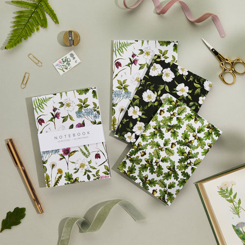 'Cottage Garden' Collection - A6 Set of 3 Notebooks