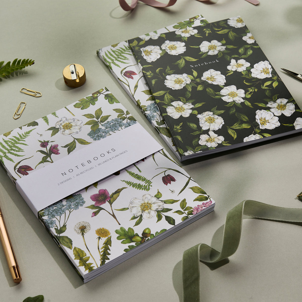 Cottage Style Notebook 'Cottage Garden' Collection - A5 Set of 2 Notebooks – Catherine Lewis ...