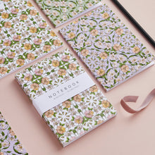 Load image into Gallery viewer, &#39;Flora Nouveau&#39; Collection - A6 Set of 3 Notebooks