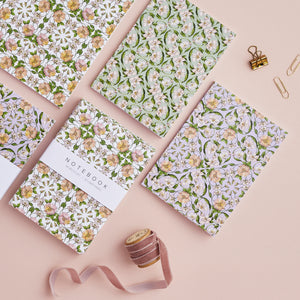 'Flora Nouveau' Collection - A6 Set of 3 Notebooks