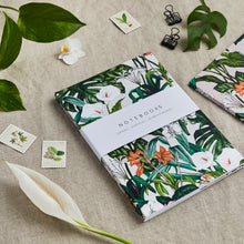 Load image into Gallery viewer, &#39;Palm House Tropics&#39; Collection - A5 Set of 2 Notebooks