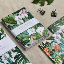 Load image into Gallery viewer, &#39;Palm House Tropics&#39; Collection - A6 Set of 3 Notebooks