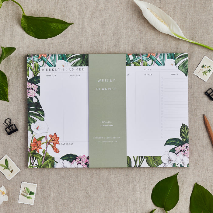 Weekly Planner A4 - Palm House Tropics