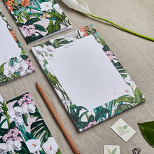 Load image into Gallery viewer, Stationery Trio - Planner, Notepad &amp; List Pad Set - Palm House Tropics