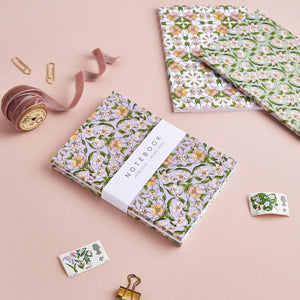 'Flora Nouveau' Collection - A6 Set of 3 Notebooks