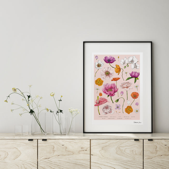 Botanical 'Floral Brights' - Art Print