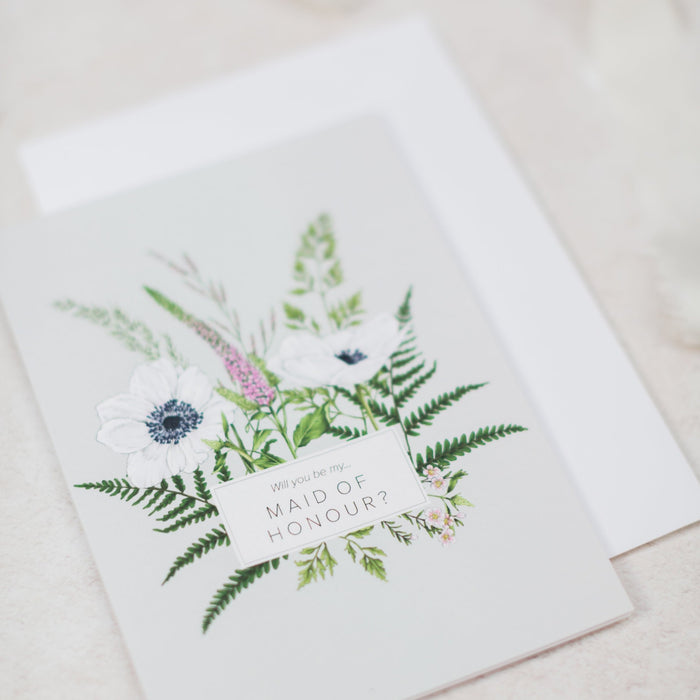 Wild Meadow 'Maid of Honour' Card