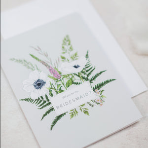 Wild Meadow 'Bridesmaid' Card - SALE