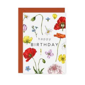 Champ de Fleur 'Happy Birthday' Card