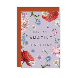 Champ de Fleur 'Have an Amazing Birthday' Card