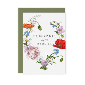Champ de Fleur 'Congrats You're Married' Card